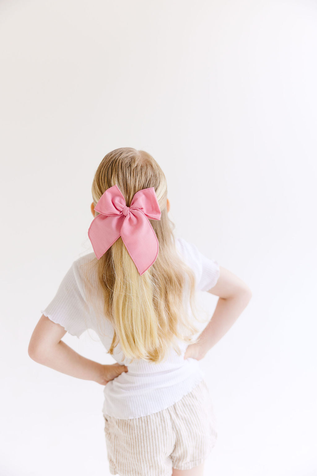 Hot Pink Solid Oversized Bow