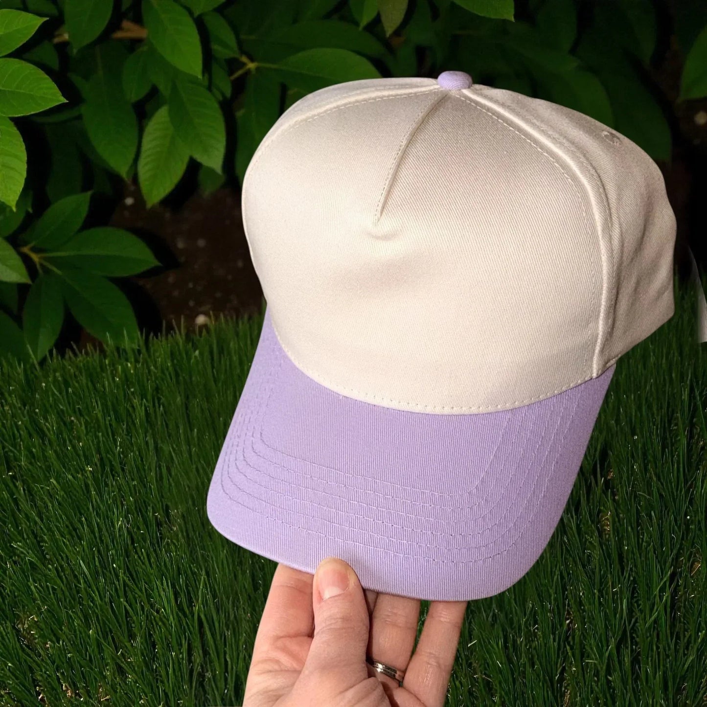 Mama with Bow Embroidered Adjustable Five-Panel Twill Hat