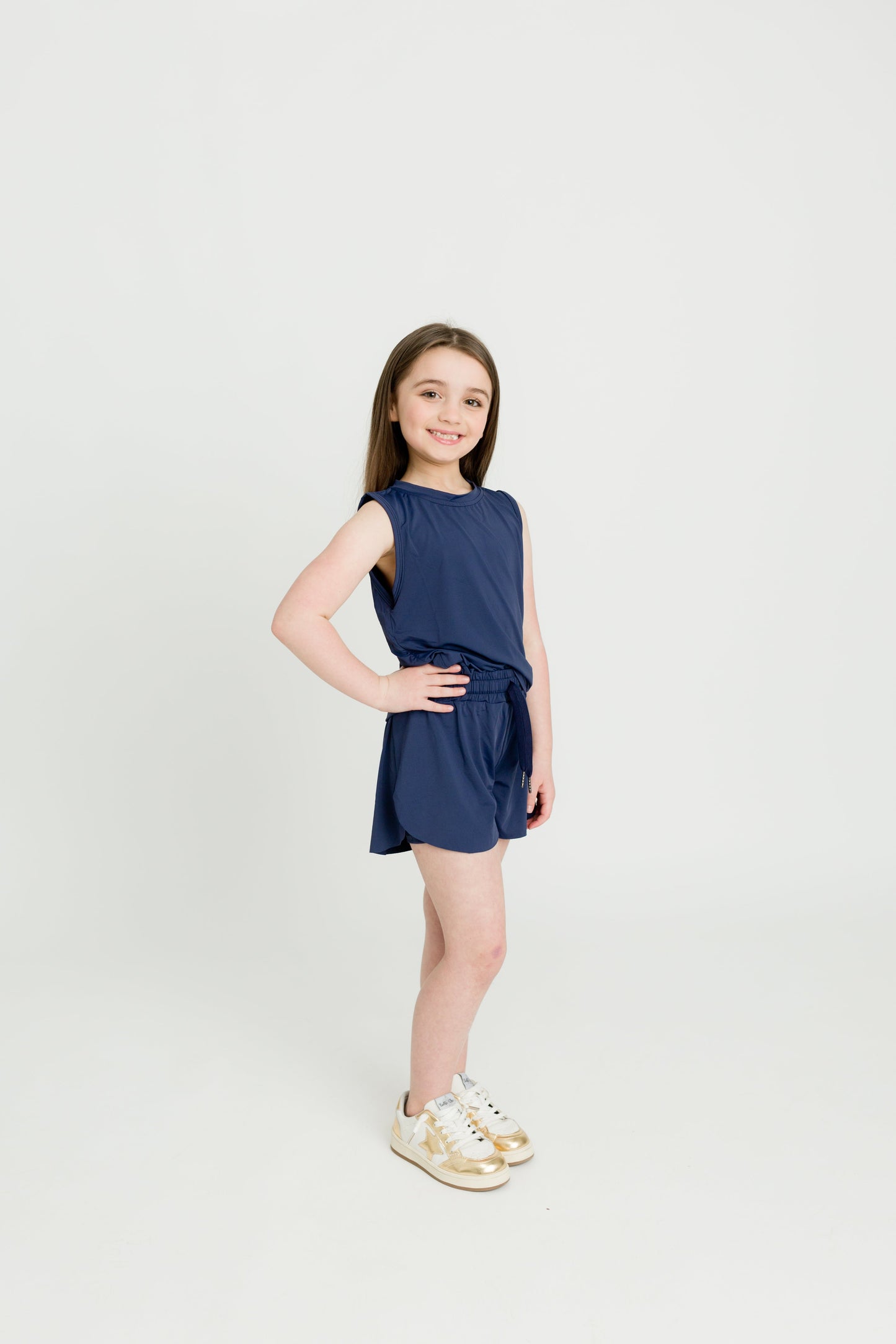 YOUTH Navy Blue Butterfly Shorts
