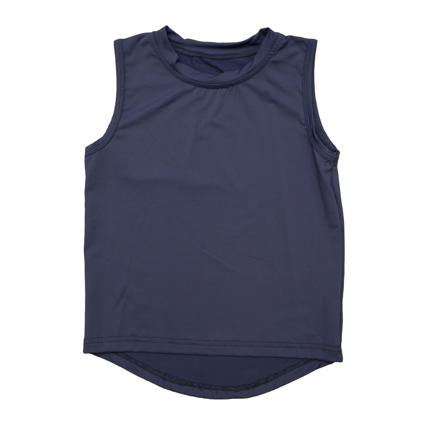 YOUTH Navy Blue High Low Tank