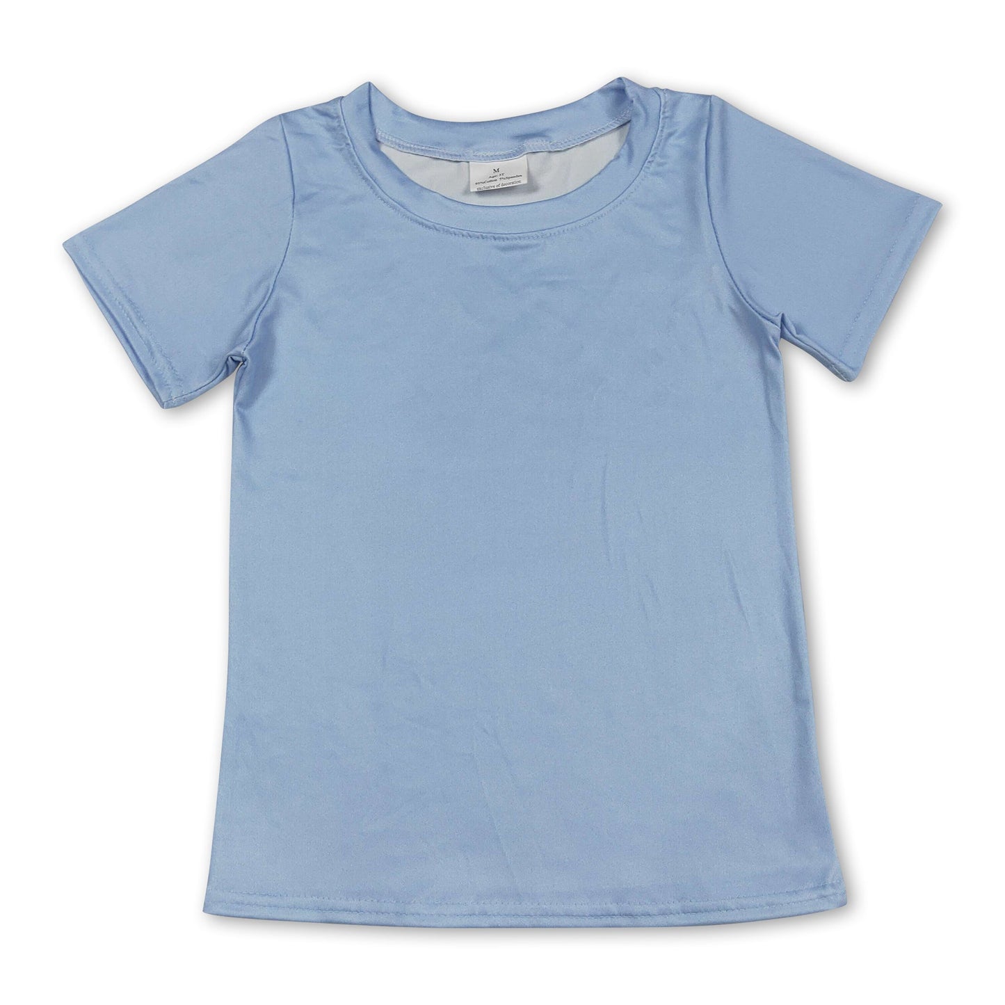 BABY / TODDLER / KIDS Short sleeves light blue camo dog kids boys shirts
