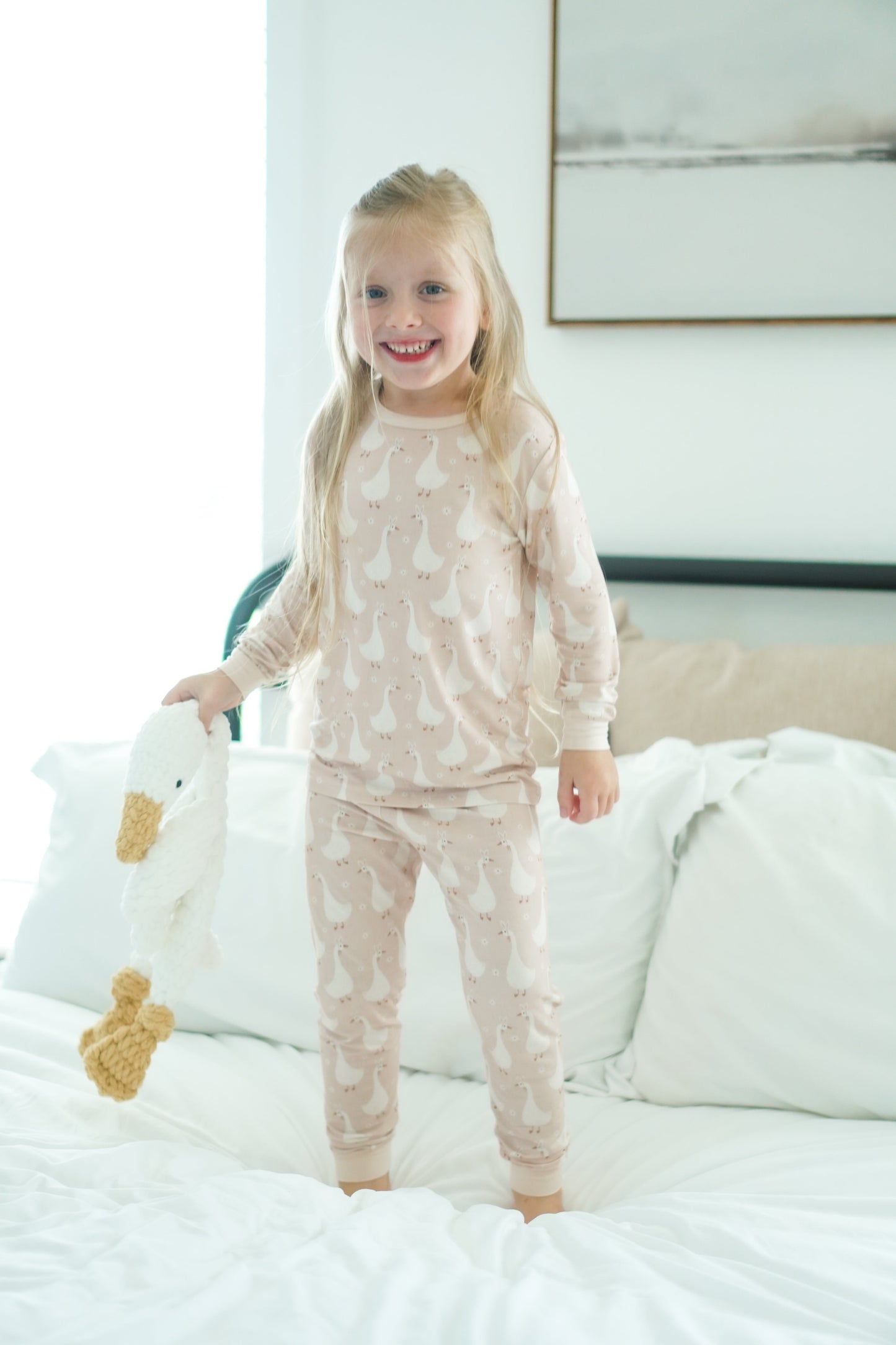 Unisex Silly Goose on the Loose 2pc Bamboo Pajamas
