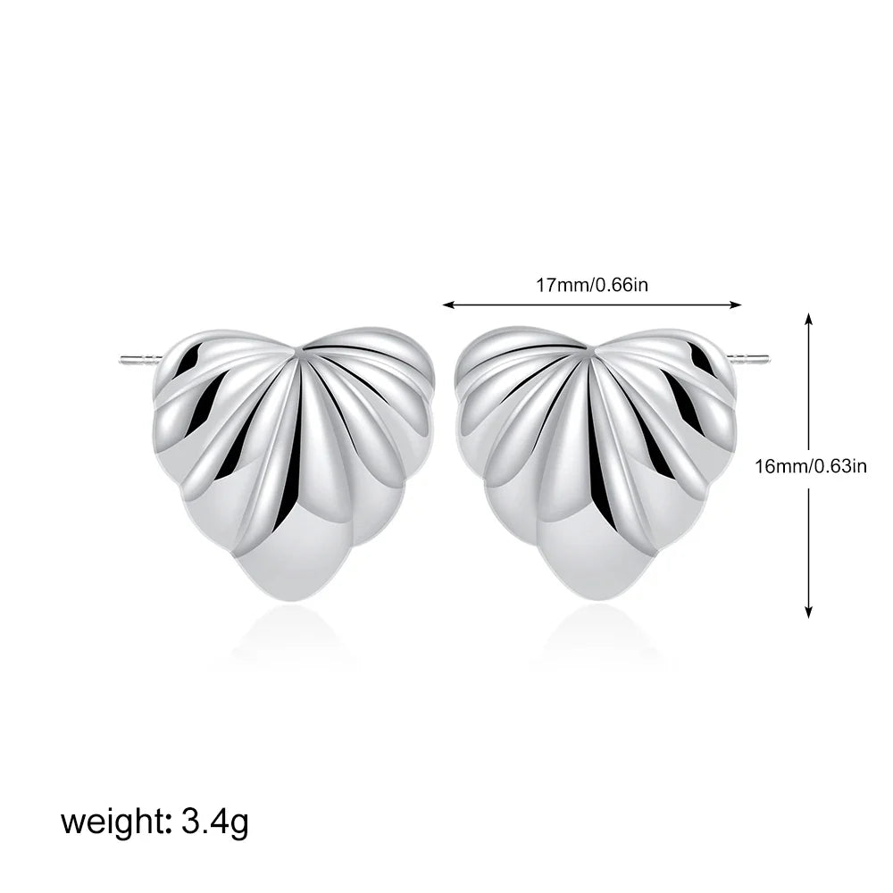 Three-Layer Textured Knot Earrings for Women